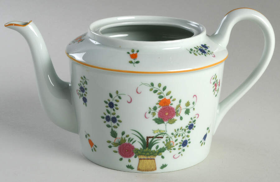 Chine Petit Panier Chinois Celadon Teapot No Lid by Raynaud-1