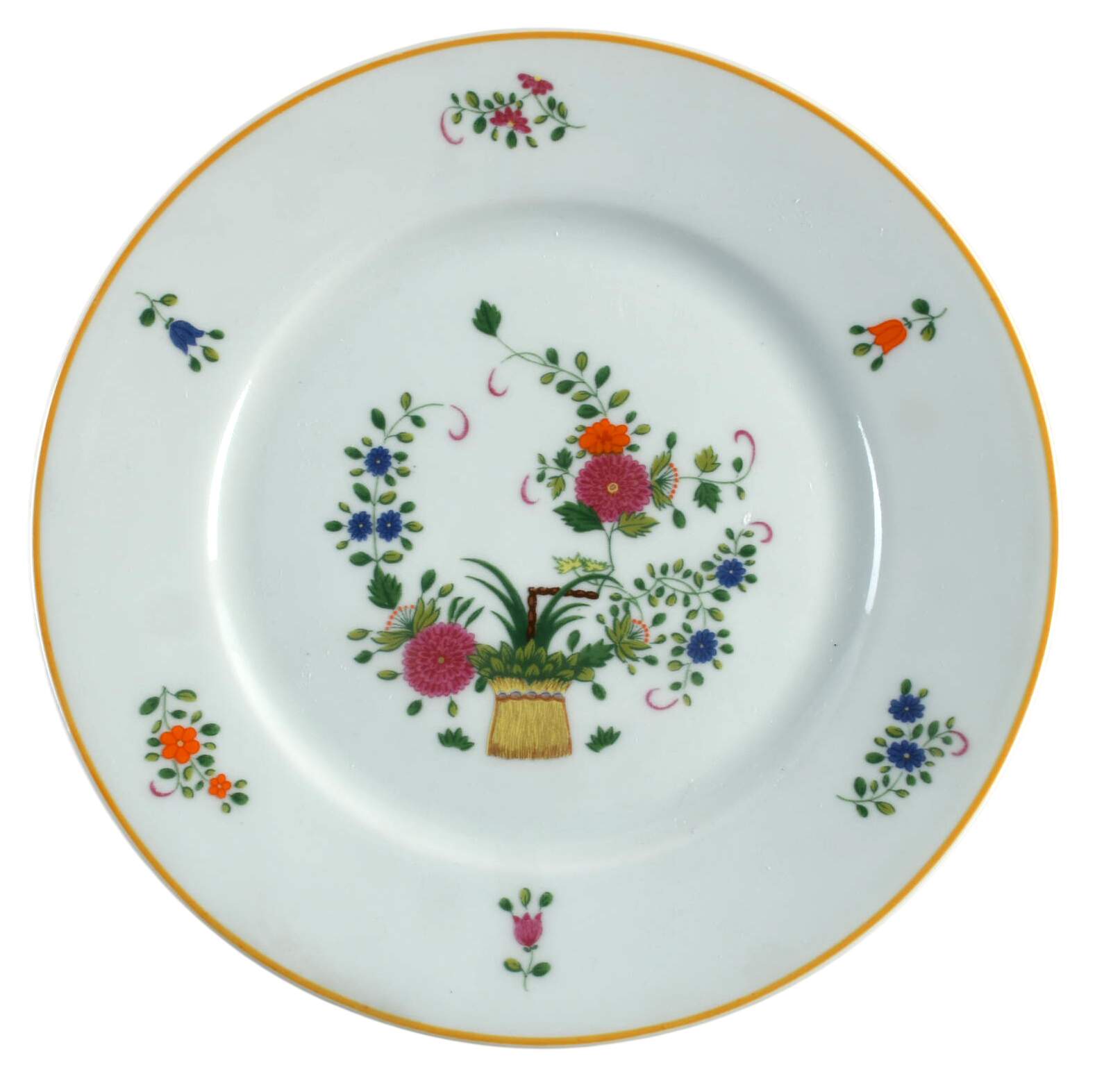 Chine Petit Panier Chinois Celadon Salad Plate by Raynaud-1