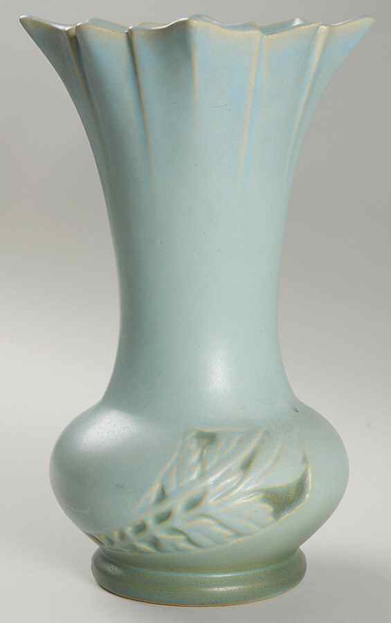 Silhouette Turquoise 9" Vase by Roseville-1