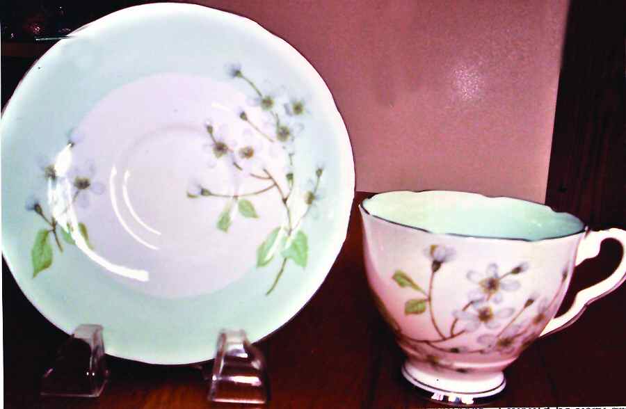 RST121 Footed Cup & Saucer Set by Royal Stafford-1