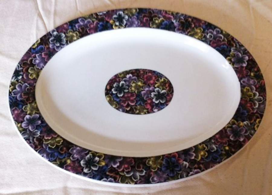 B462 11" Oval Serving Platter by Tiffany-1