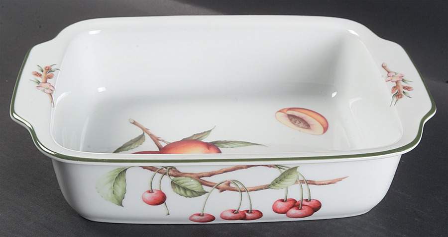 Cotswold Fruit 12" Rectangular Baker by Royal Worcester-1