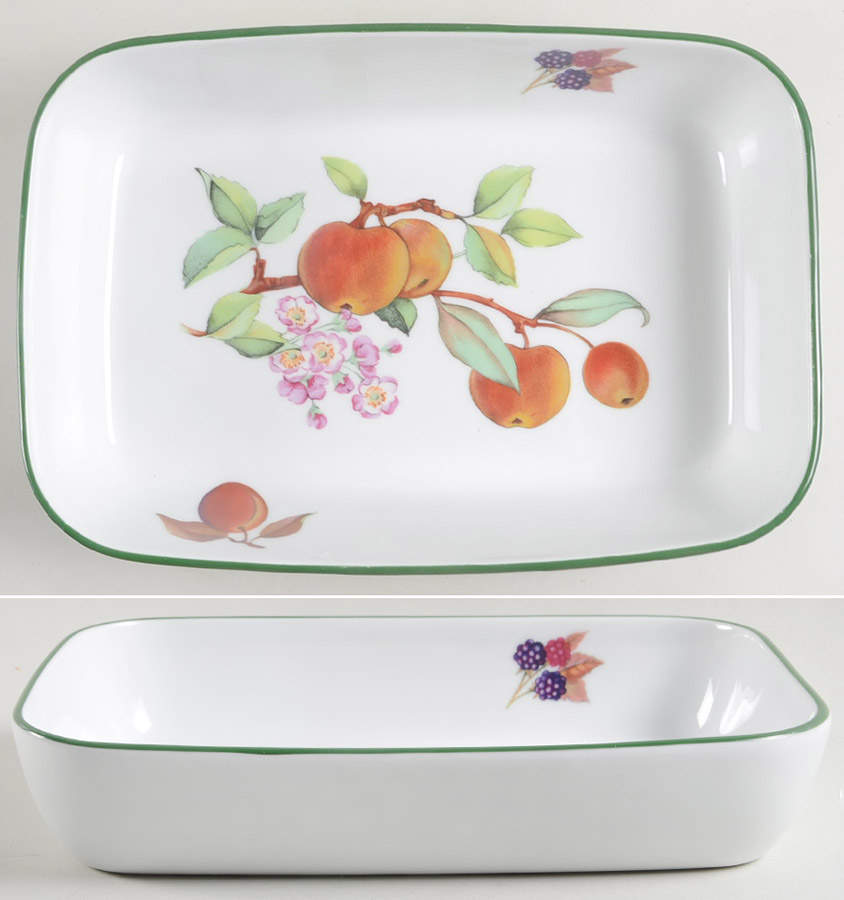 Cotswold Fruit 10" Rectangular Baker by Royal Worcester-1