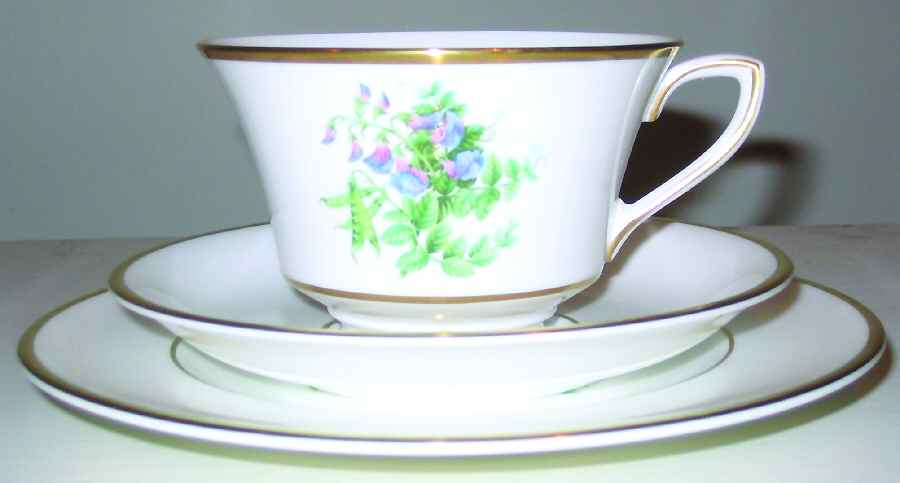 Wild Flowers of Britain Footed Cup & Saucer Set by Royal Worcester-1