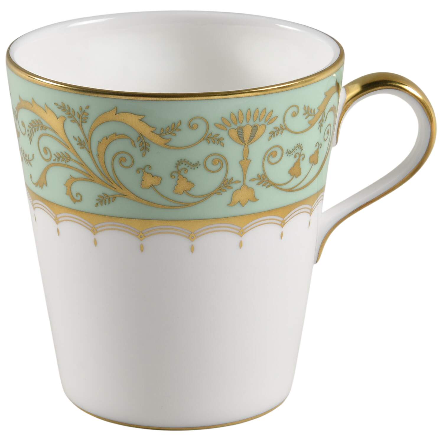Darley Abbey Harlequin Green Mug by Royal Crown Derby-1