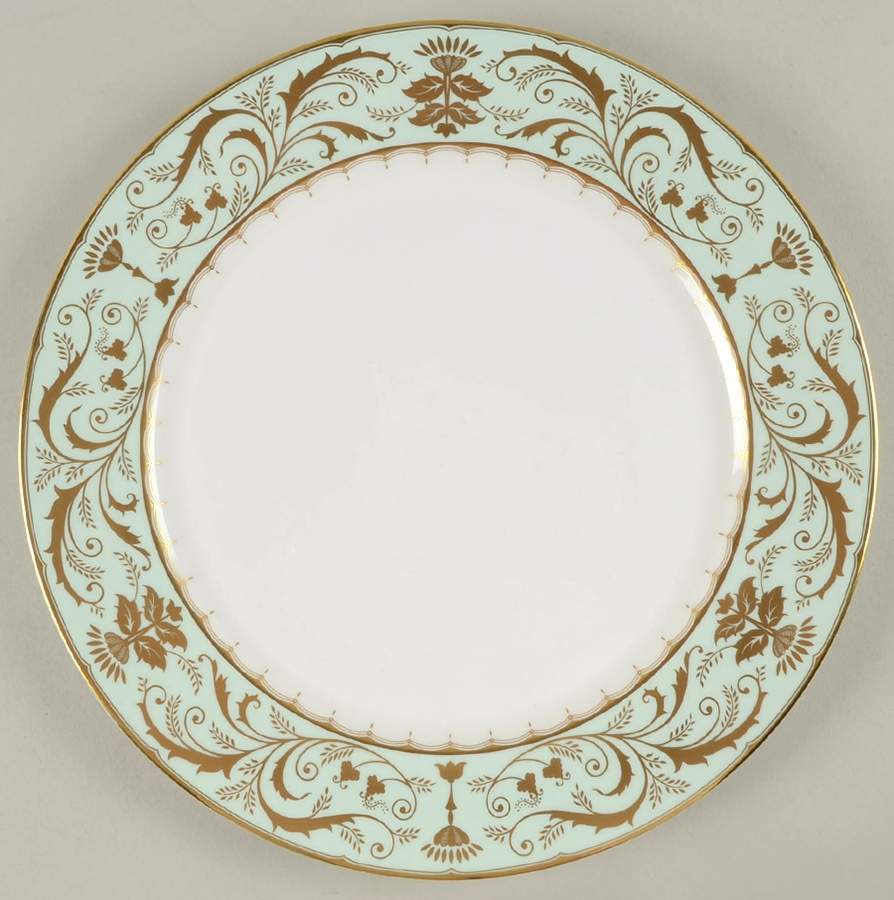 Darley Abbey Harlequin Green Service Plate (Charger) by Royal Crown Derby-1