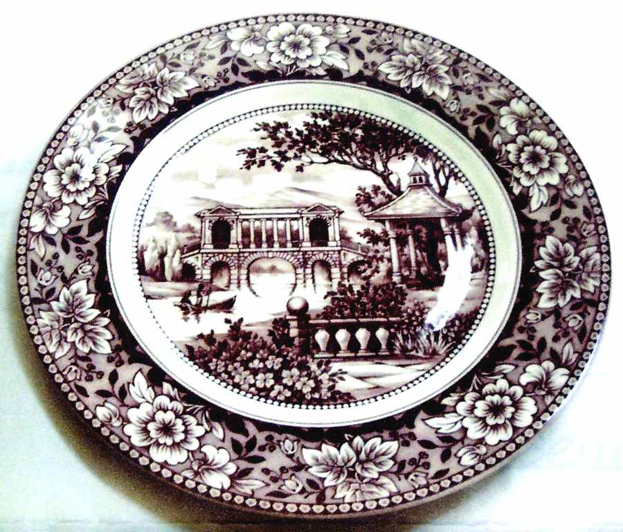 My Lady's Garden Brown Dinner Plate by Royal Stafford-1