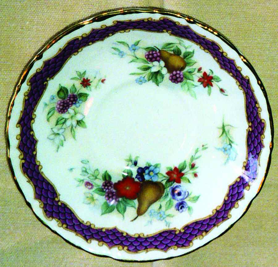 Purple Chateau Saucer by Royal Albert-1