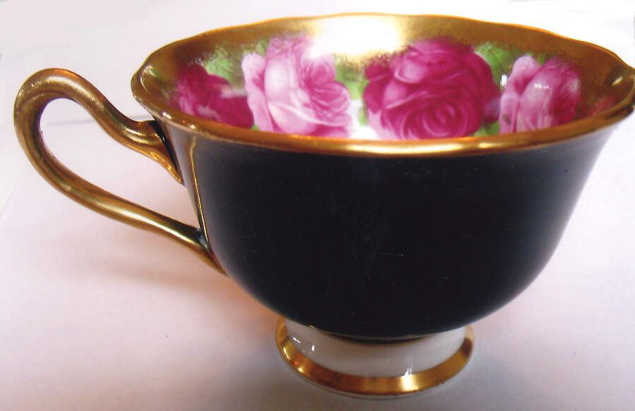 Old English Rose Matte Footed Cup by Royal Albert-1