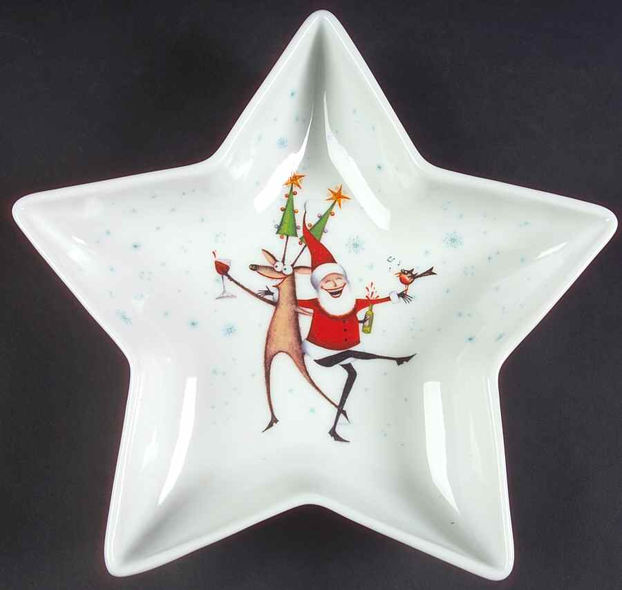 Festive Collection Small Star Shaped Dish by Royal Worcester-1