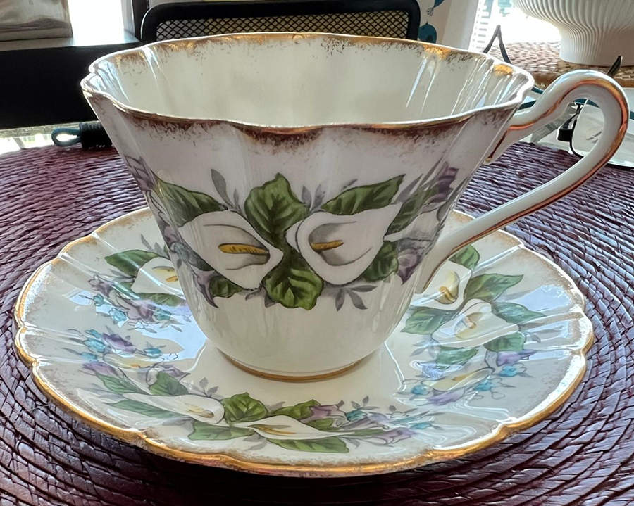 SPECIAL OCCASION SERIES Flat Cup & Saucer Set by Royal Stafford-1