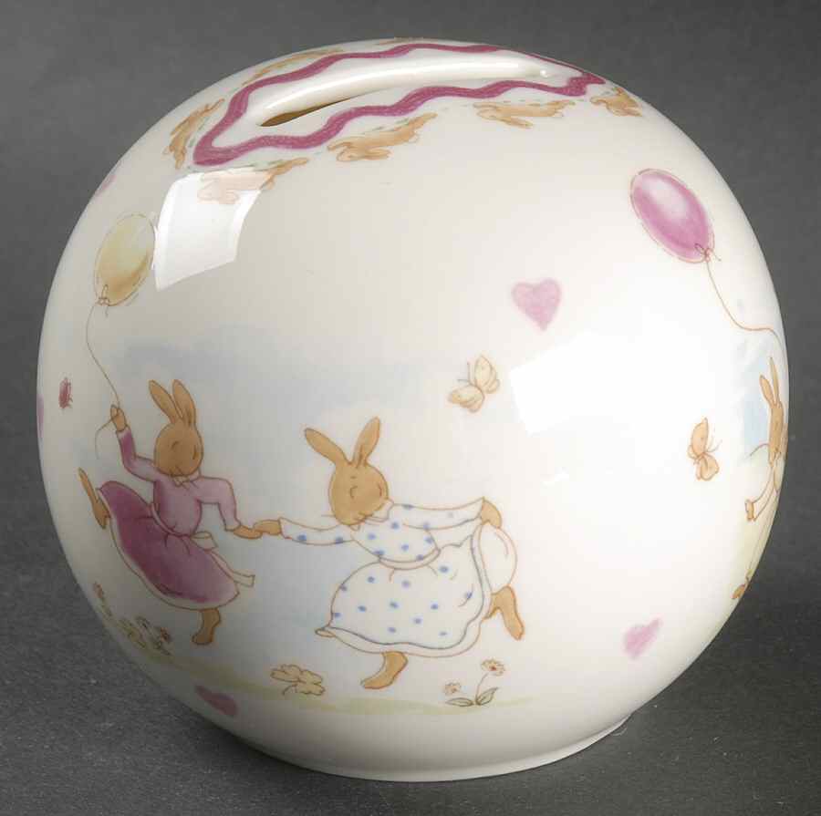 Bunnykins Sweethearts Money Ball by Royal Doulton-1