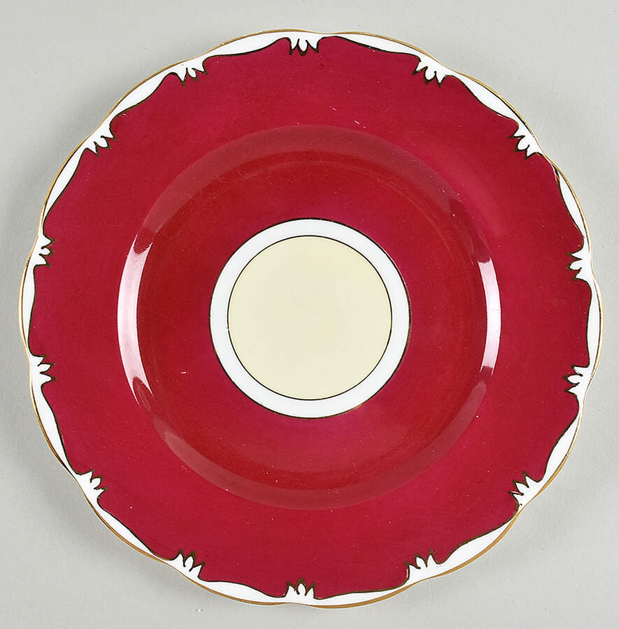 1969 Red Luncheon Plate by Royal Albert-1