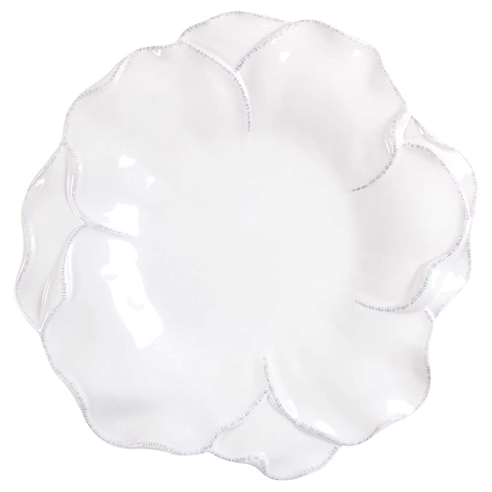 Antique White Leaf Collection Dinner Plate by Roscher & Co-1