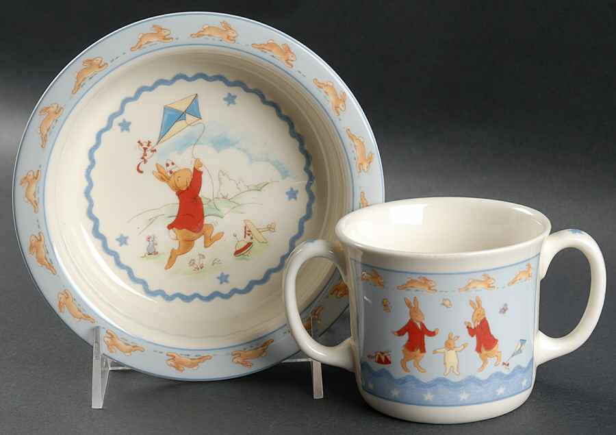 Bunnykins Shining Stars (2 Piece) Child's Set by Royal Doulton-1