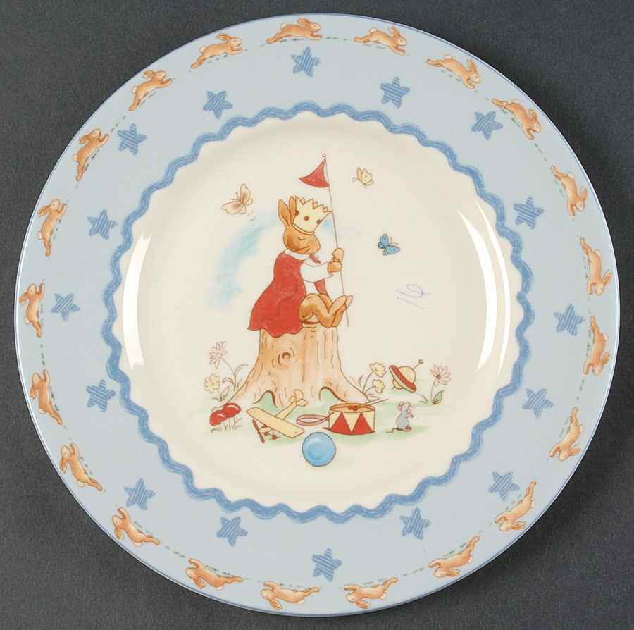 Bunnykins Shining Stars Child's Plate by Royal Doulton-1