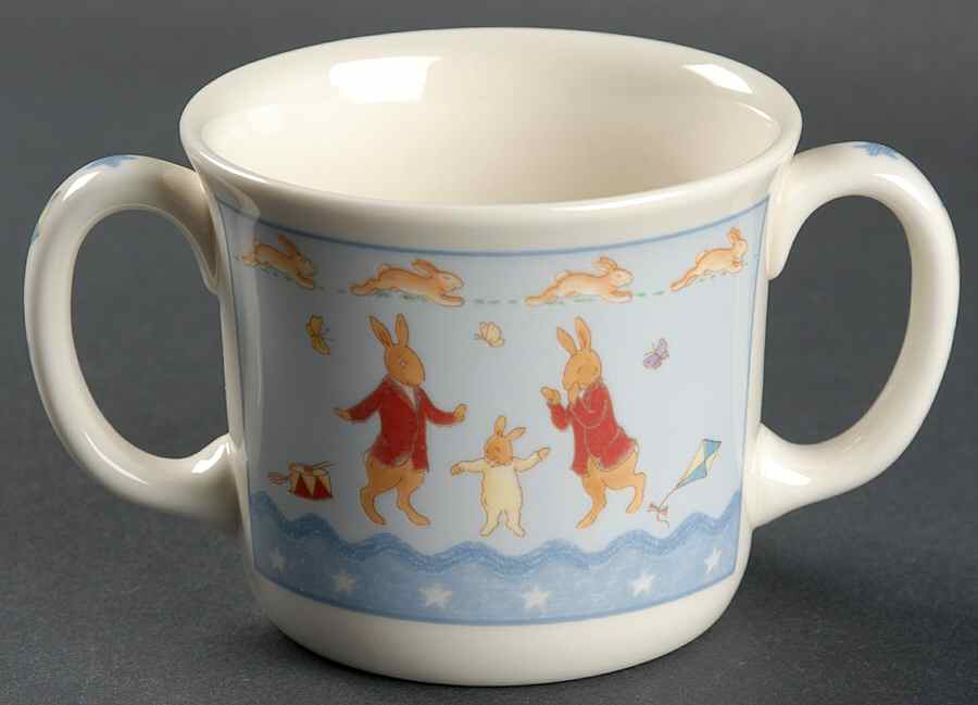 Bunnykins Shining Stars Child's 2 Handled Mug by Royal Doulton-1