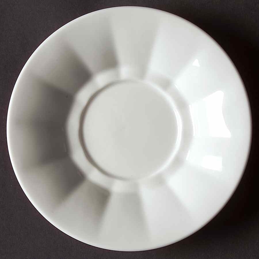 Angular White Saucer by Royal Copenhagen-1