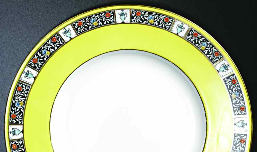 C1910 Dinner Plate by Royal Worcester-1