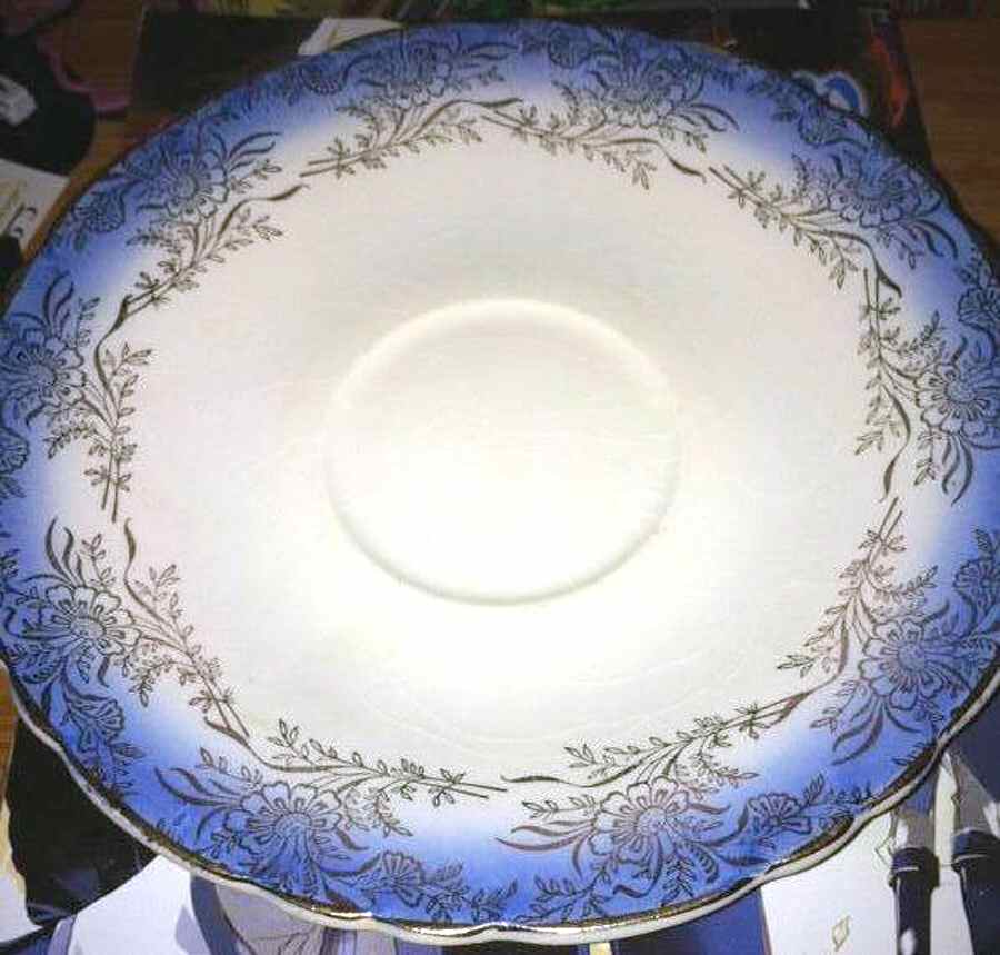 1063 Blue Saucer by Royal (USA)-1