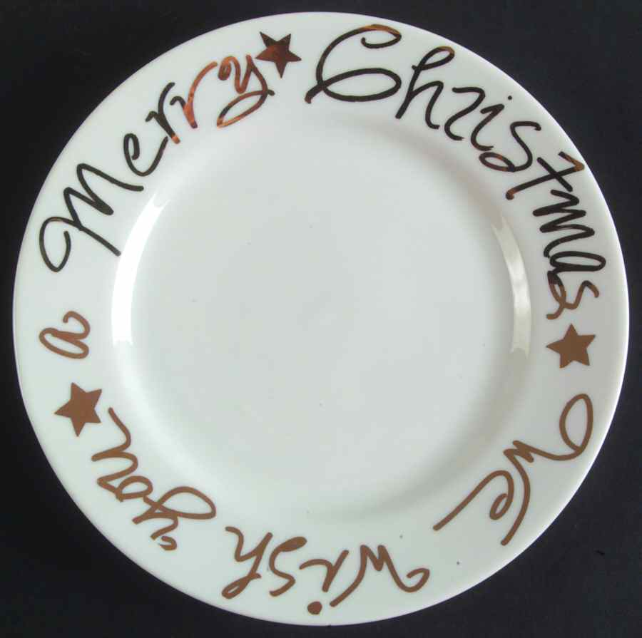 Christmas Wish Salad Plate by Rosanna-1