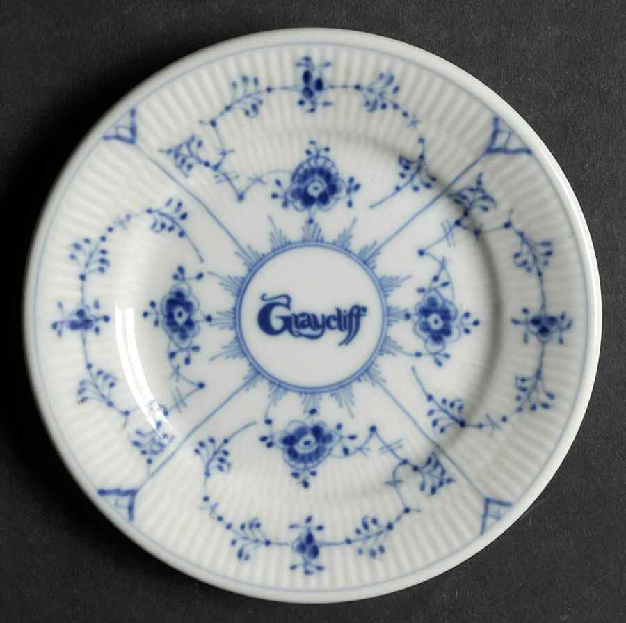 Blue Fluted Plain (Restaurantware) Bread & Butter Plate by Royal Copenhagen-1