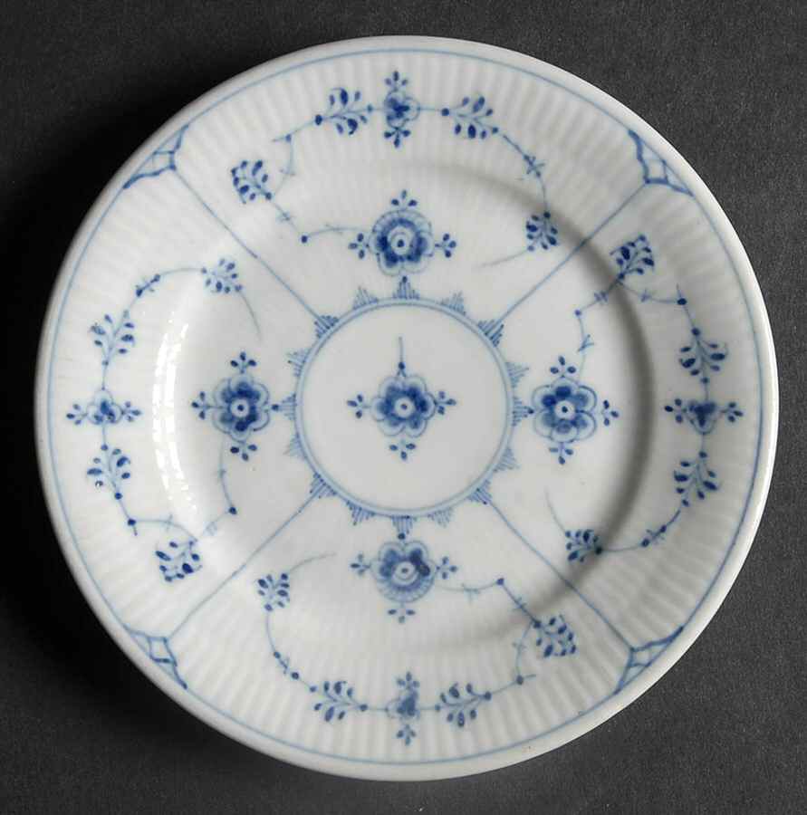 Blue Fluted Plain (Restaurantware) Bread & Butter Plate by Royal Copenhagen-1