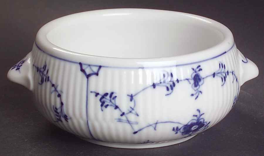 Blue Fluted Plain (Restaurantware) Open Sugar Bowl by Royal Copenhagen-1