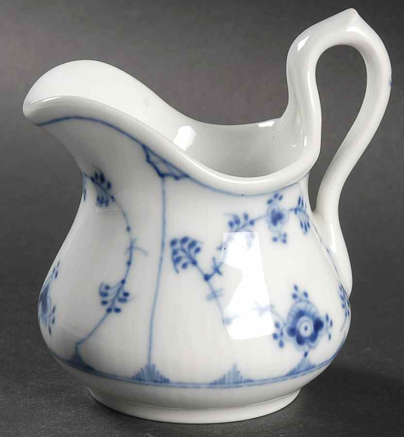 Blue Fluted Plain (Restaurantware) Creamer by Royal Copenhagen-1