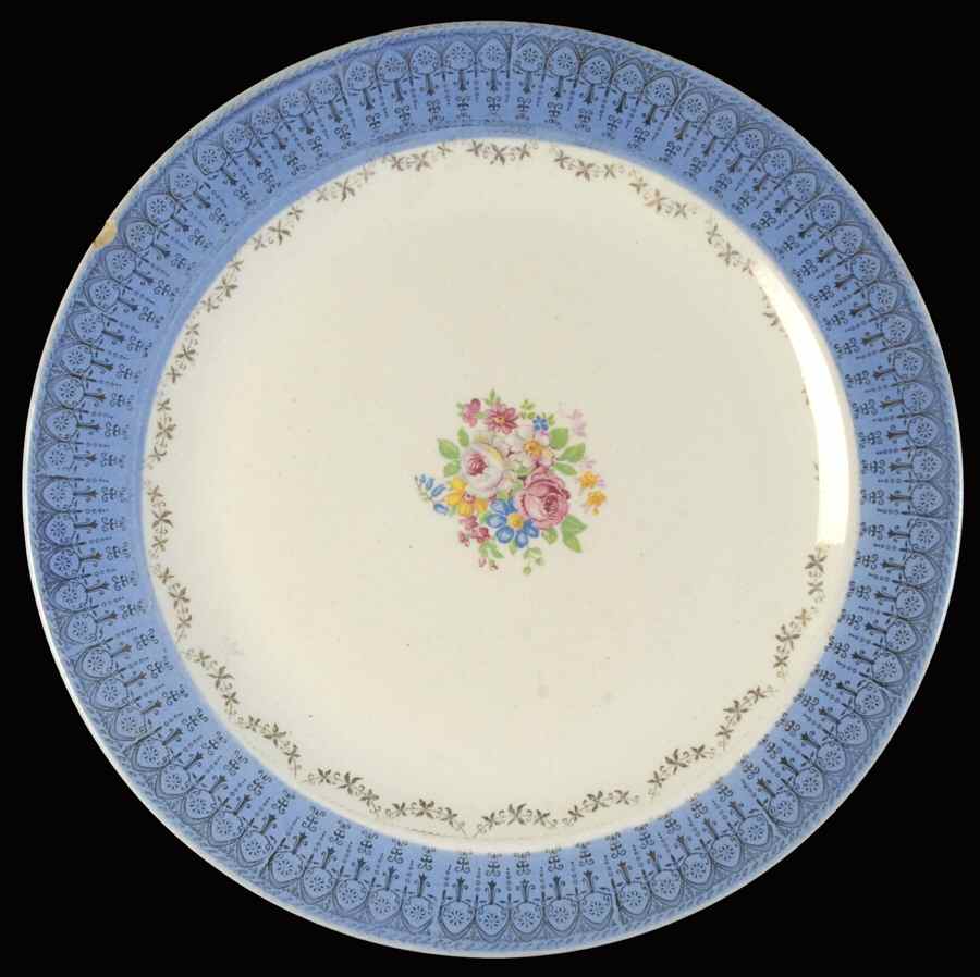 Bluetonia Luncheon Plate by Royal (USA)-1