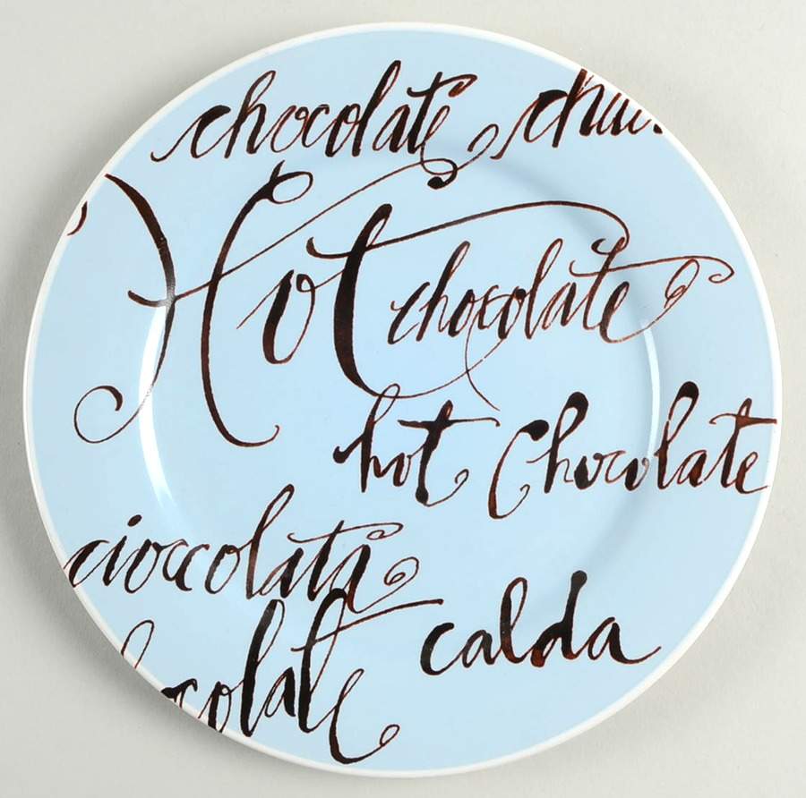 Hot Chocolate Dessert/Pie Plate by Rosanna-1