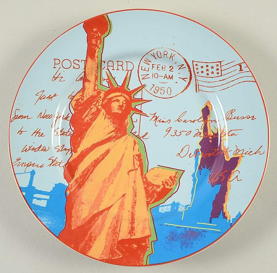 Around the World Dessert/Pie Plate by Rosanna-1
