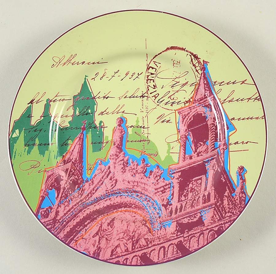 Around the World Dessert/Pie Plate by Rosanna-1