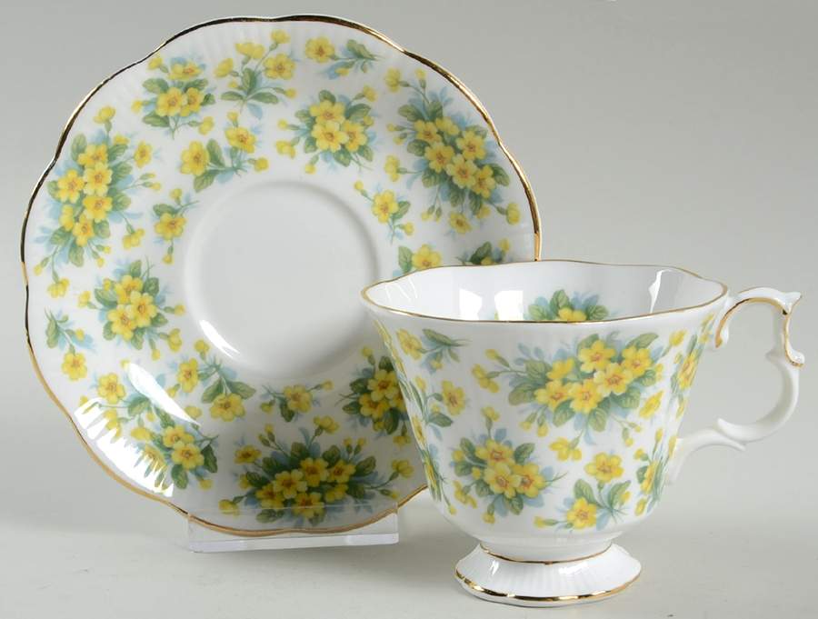 Drury Lane Footed Cup & Saucer Set by Royal Albert-1