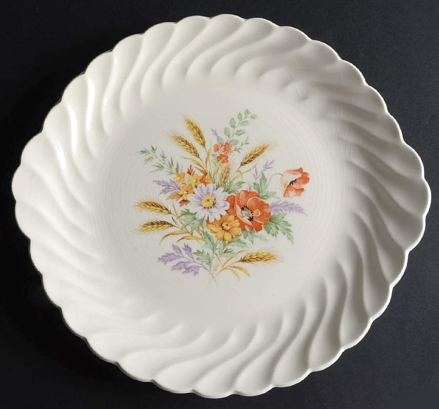 Wheat Handled Cake Plate by Royal (USA)-1