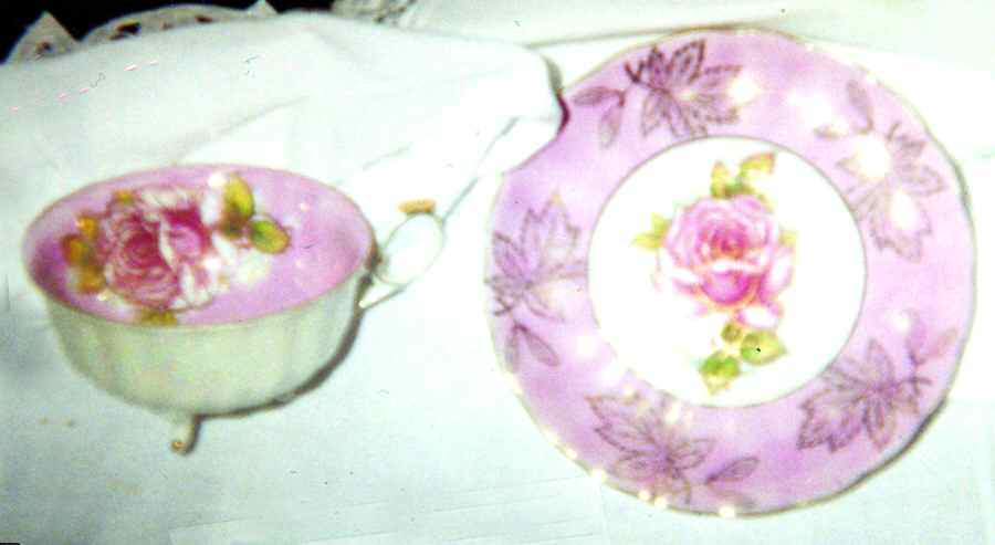 RYH7 Footed Cup & Saucer Set by Royal Halsey-1
