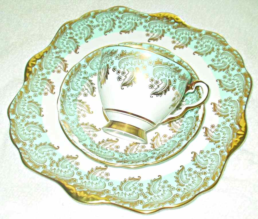 8407 Blue Footed Cup & Saucer Set by Royal Stafford-1