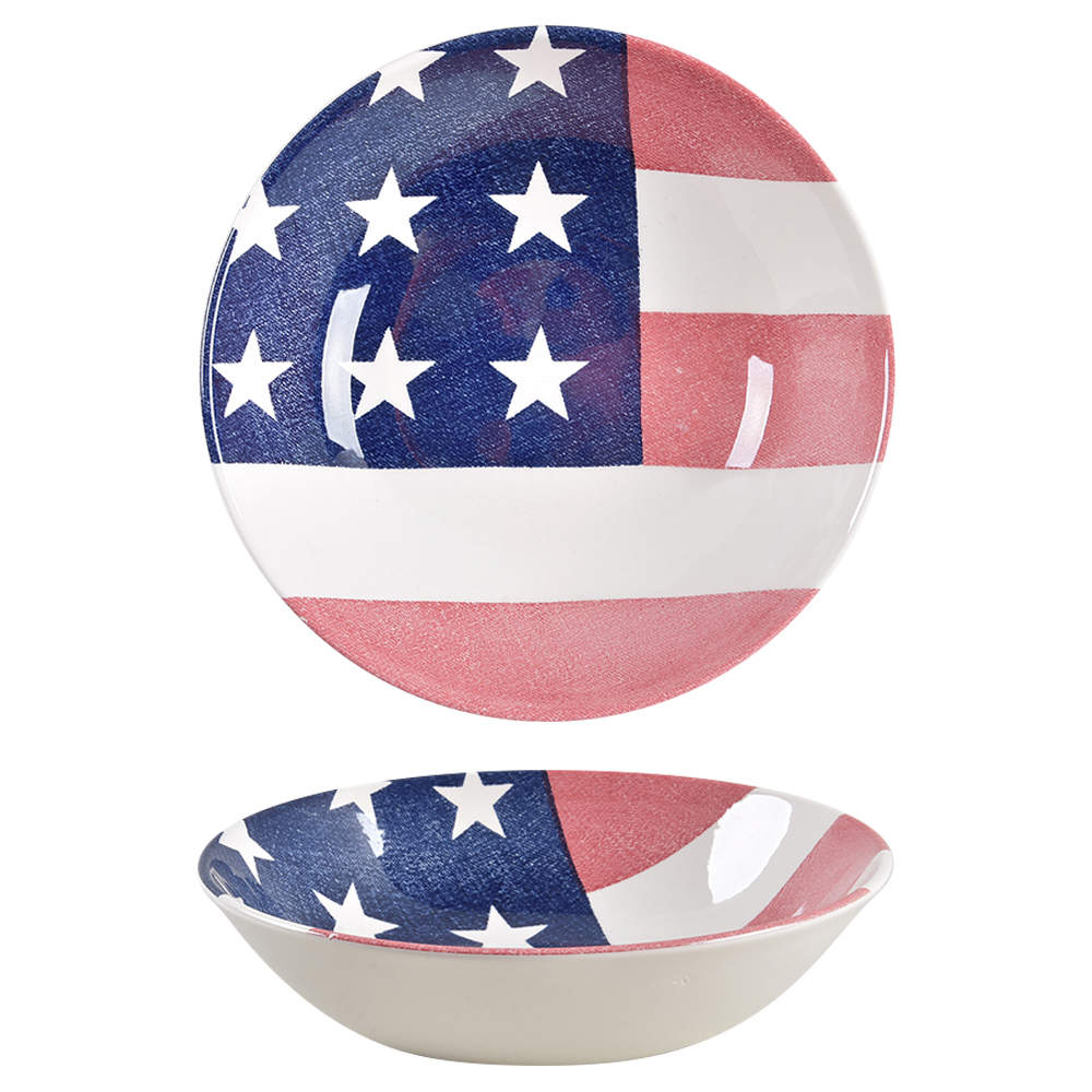 Americana Flag Soup/Cereal Bowl by Royal Stafford-1