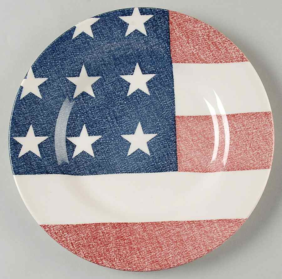 Americana Flag Salad Plate by Royal Stafford-1