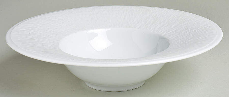 Mineral Sable White Rim Soup Bowl by Raynaud-1