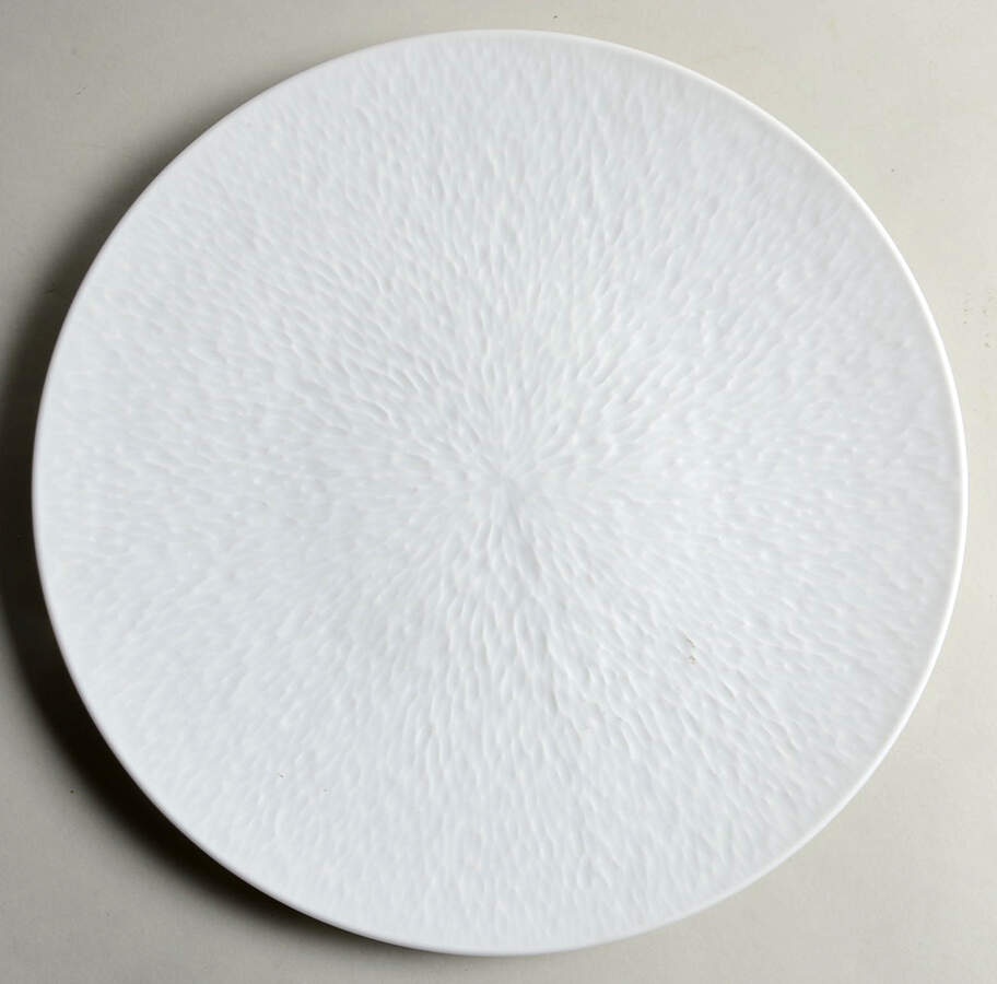 Mineral Sable White Coupe Dinner Plate by Raynaud-1