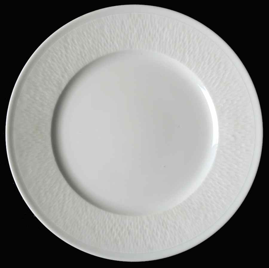Mineral Sable White Luncheon Plate by Raynaud-1