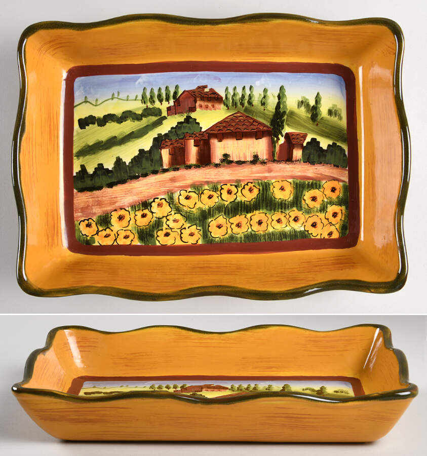 Douce Provence Countryside 12" Rectangular Baker by Romancing Provence-1