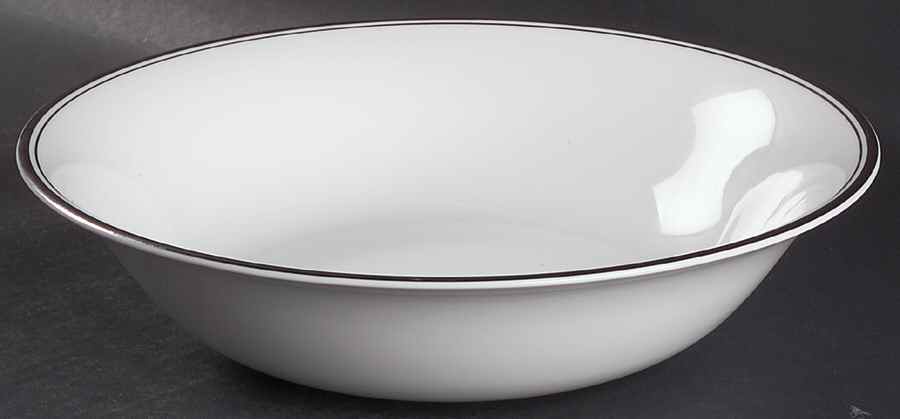 Royal Platinum 10" Round Vegetable Bowl by Royal Doulton-1