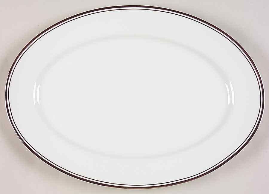 Royal Platinum 14" Oval Serving Platter by Royal Doulton-1