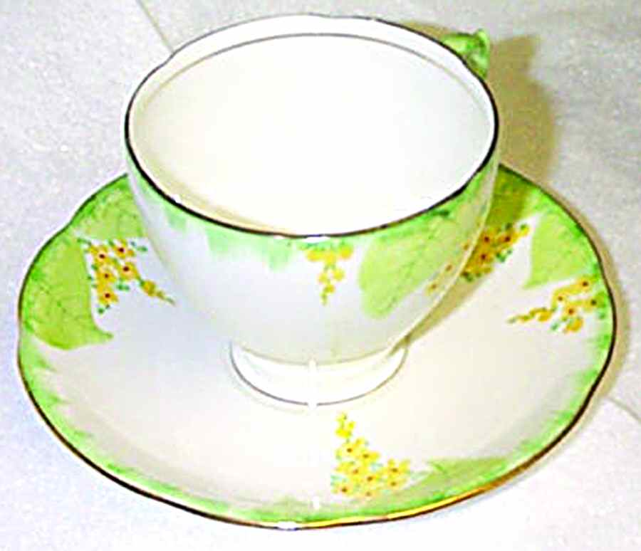 9834 Footed Cup & Saucer Set by Royal Standard-1