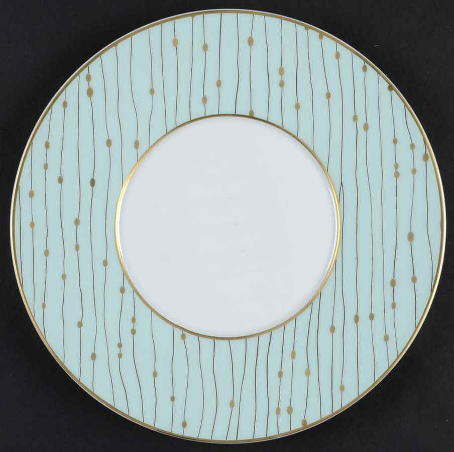 Pluies Green Salad Plate by Raynaud-1