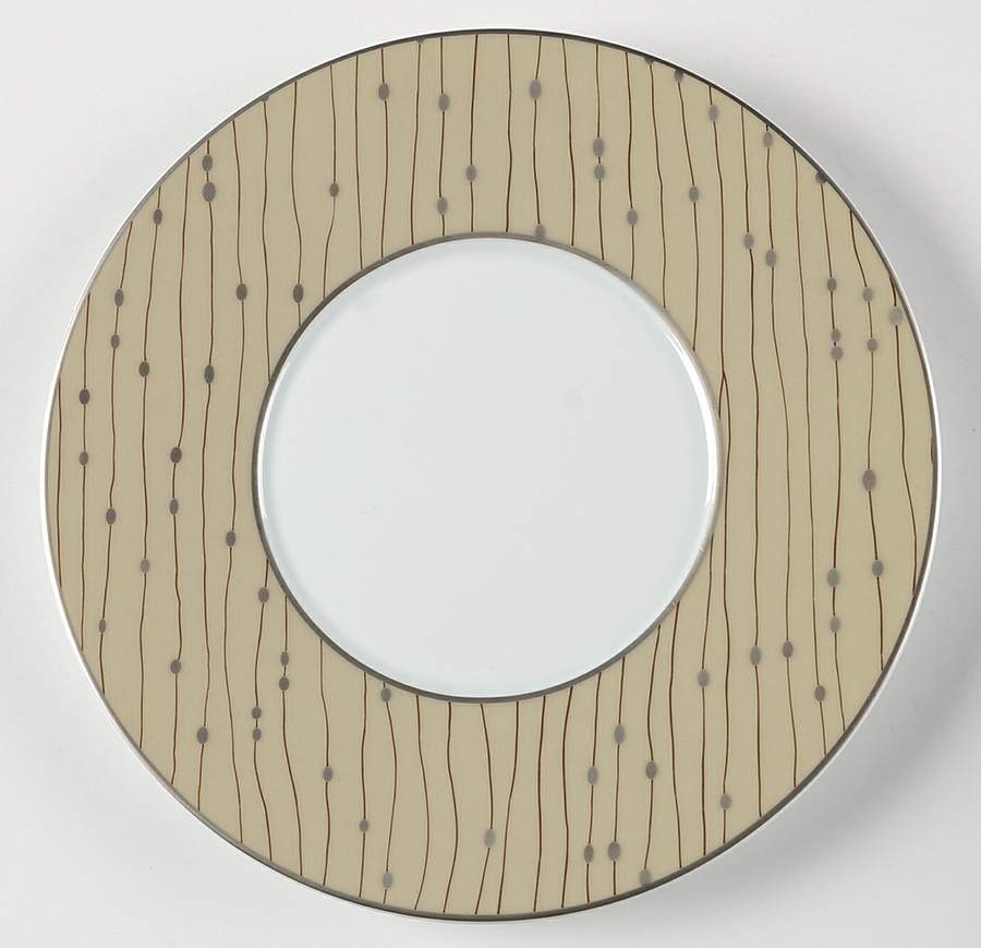 Pluies Beige Salad Plate by Raynaud-1