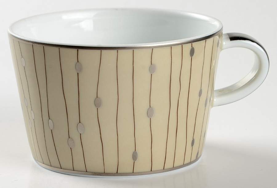 Pluies Beige Flat Cup by Raynaud-1