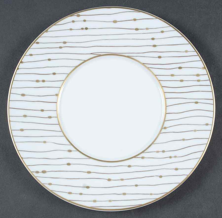 Pluies Gold Salad Plate by Raynaud-1